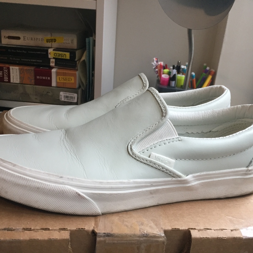 Baby Blue Vans Slip-on